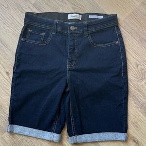 Angels Navy Blue Denim Shorts